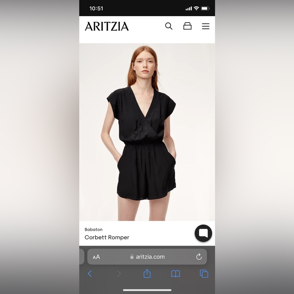 Babaton Corbett Romper from Aritzia